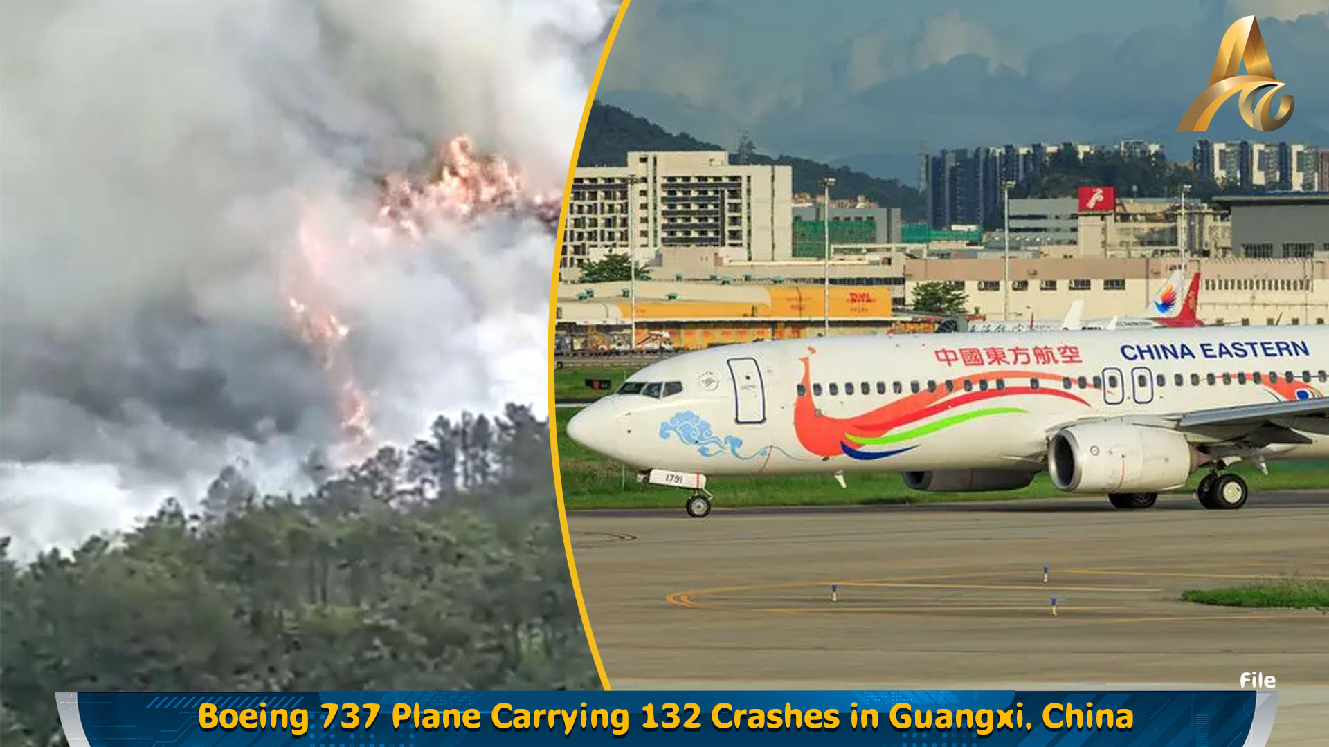 BREAKING NEWS : Boeing 737 Plane Carrying 132 Crashes In Guangxi, China